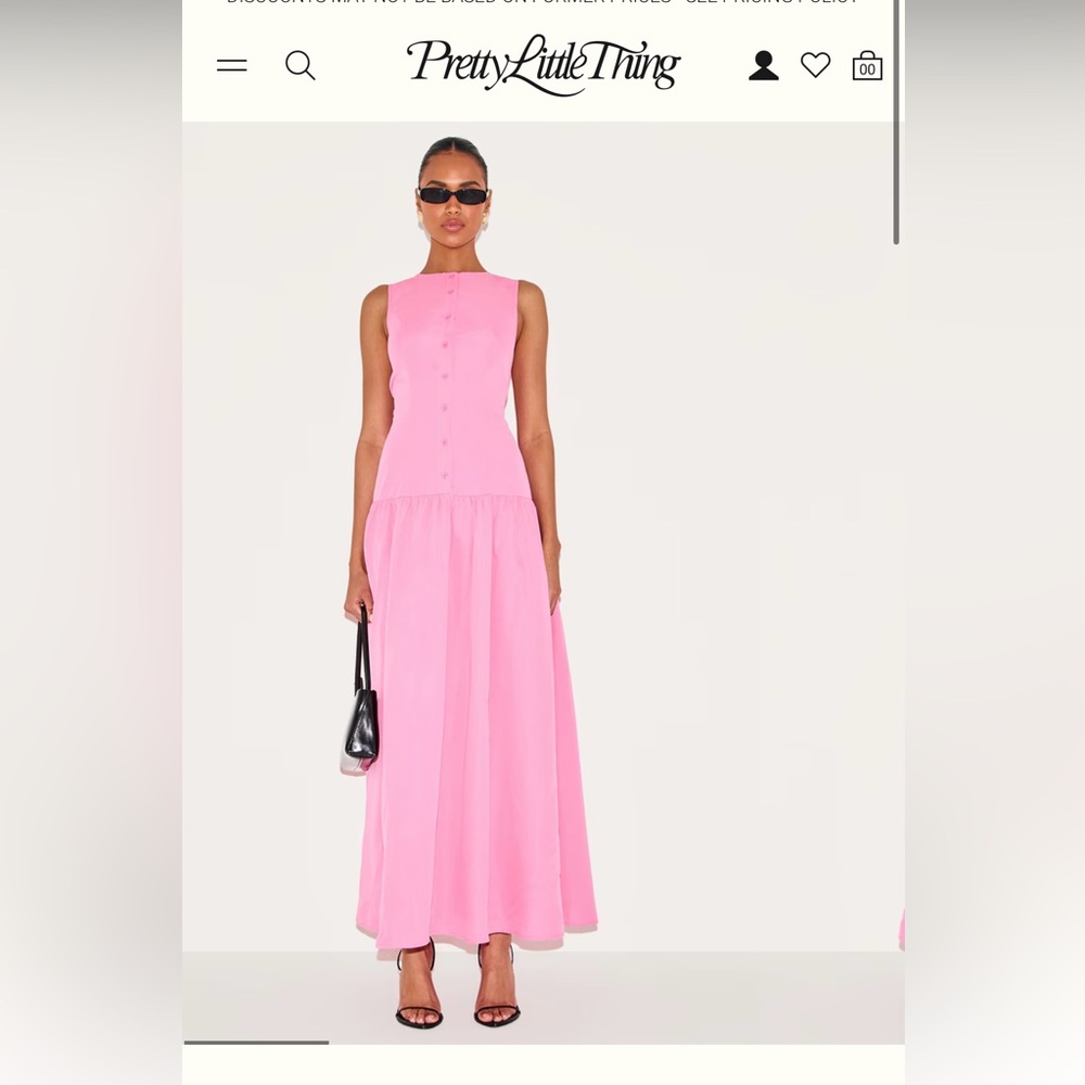 Drop Waist Pink Maxi Dress NWT